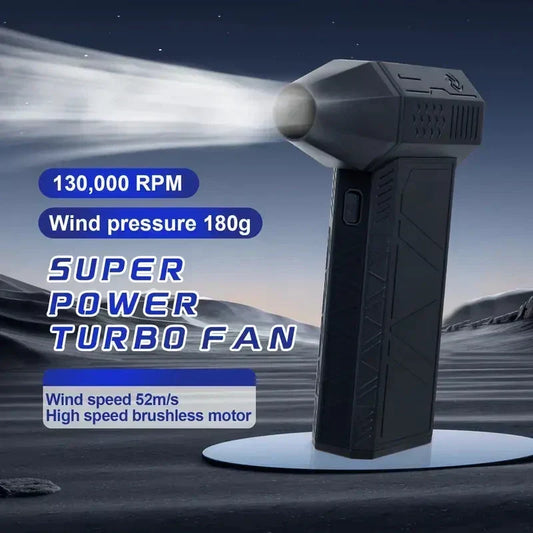 Ventilateur turbo portable et puissant, capable de souffler la neige et de produire du charbon, usage extérieur polyvalent