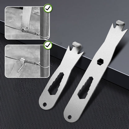 Torsadeur multifonctionnel pour fil de clôture pour clip de poteau en T