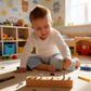 Jouet Montessori en Bois – Planche avec Vis et Tournevis