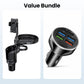 Extenseur de porte-gobelet de voiture rotatif 4-en-1