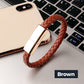 Câble bracelet portable à charge rapide compatible iPhone, Android et USB-C