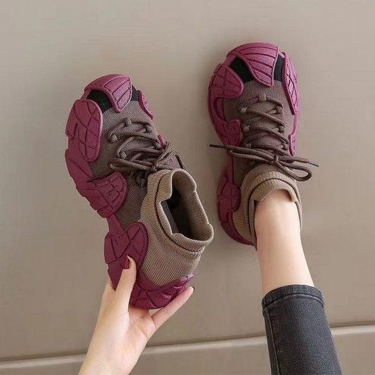 Chaussures de marche décontractées en maille à enfiler