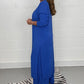 Ensemble femme 2 pièces ample – haut long fendu et pantalon