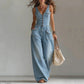 ✨Combinaison en jean sans manches à col en V pour femme