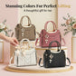 📢📢50 % DE RÉDUCTION !! ⏰Sac À Main Femme Élégant – Poignées & Bandoulière, Cuir PU, Texture Coutures en V, 8 Couleurs, Organisation Intelligente ✨
