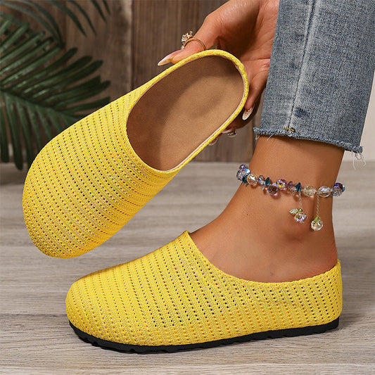 ☀️🥿 Mules femme maille aérée à enfiler, ultra confortables, respirantes et légères pour l'été décontracté ✨