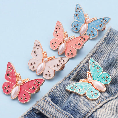 Bouton en forme de papillon qui s'adapte parfaitement