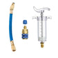 🔧❄️ PROMO -50% ! Injecteur Colorant & Huile Climatisation Auto – Laiton Premium Haute Résistance, Tuyau 2500 PSI, Raccord Rapide R134a, Corps Transparent Gradué · 230g ✨