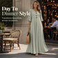 Robe longue ample à col en V pour femme
