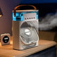 🌀🍃 PROMO FLASH -50% ! Climatiseur Portable Multifonction – Ventilateur Brumisateur Rechargeable, Réservoir 200ml, Batterie 1200mAh, Silencieux & Compact, 2 Coloris