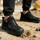 Chaussures de sécurité pour homme avec embout en acier et système de laçage rotati