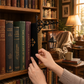 Lampe de bibliothèque miniature en forme de lampadaire rétro