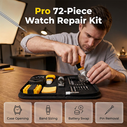 Kit complet de réparation de montres, 72 pièces