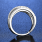 💫 50 % de réduction ! 💍 Bague croix multi-rangs ajustable - Parfaite au quotidien, pour aller au travail ou pour les soirées ✨