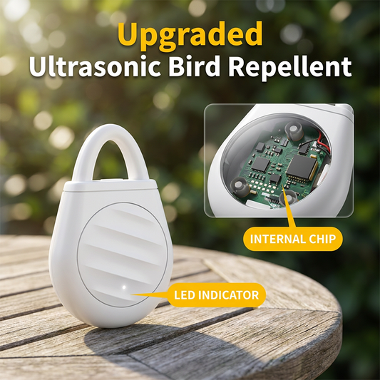 🔥 50% DE RÉDUCTION ! ✨Porte-clés portable à ultrasons pour éloigner les oiseaux