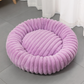 📢📢50% DE RÉDUCTION !! ⏰ Panier rond apaisant ultra-doux pour chat et chien – Bordure surélevée, nid douillet parfait pour des siestes sereines 🐶☁️