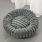 📢📢50% DE RÉDUCTION !! ⏰ Panier rond apaisant ultra-doux pour chat et chien – Bordure surélevée, nid douillet parfait pour des siestes sereines 🐶☁️