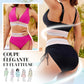 🌺Promotion 49% de réduction 👙Ensembles de bikinis à taille haute avec contrôle de l'abdomen et blocs de couleurs