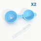 🧊🍭 Moule silicone mini glace sur bâton | Flexible et anti-adhérent, fabrication simple de petites sucettes glacées saines à la maison ✅