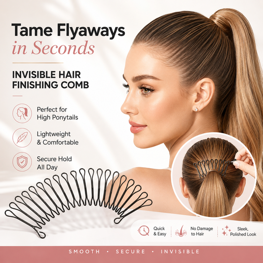 ⭐✨Peigne flexible à prise invisible pour cheveux rebelles