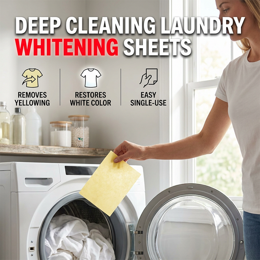 📢📢50% DE RÉDUCTION !! ⏰Feuilles Blanchissantes Nettoyage en Profondeur pour Linge