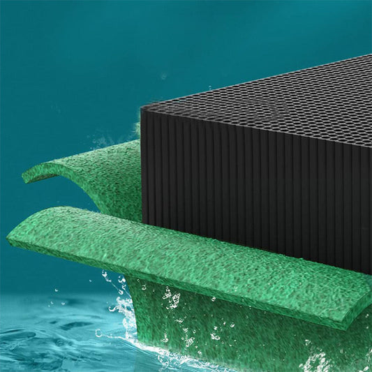 Cubes filtrants pour aquarium à structure en nid d'abeille au charbon actif