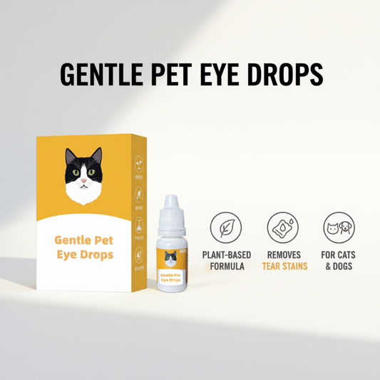 🐶💧Gouttes ophtalmiques douces pour animaux de compagnie