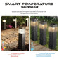 Lampe Solaire Extérieure avec Fonction Dégivrante – Sans Fil, Capteur Thermique, Éclairage Automatique
