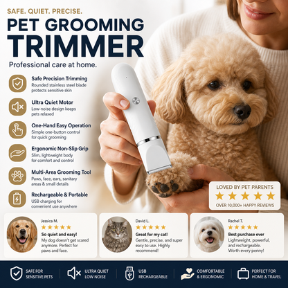 Low Noise Electric Pet Grooming Trimmer