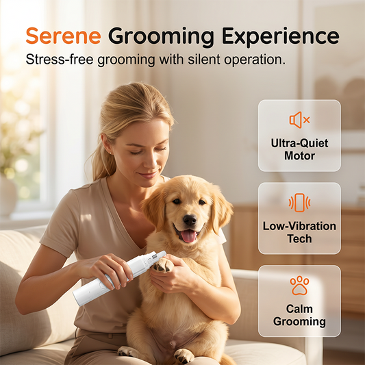 🔥 50% DE RÉDUCTION ! ✨Lime à griffes électrique silencieuse pour chiens et chats, avec éclairage LED