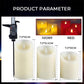 Lampe à bougie électronique pivotante à LED