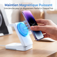 🔋 50 % DE RÉDUCTION EN CE MOMENT ! Support de recharge magnétique pliable 3-en-1 – rechargez simultanément votre téléphone, votre montre et vos écouteurs – idéal pour la table de chevet, le bureau et les voyages 📱⌚🎧
