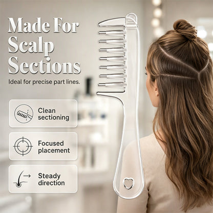 🔥50% DE RÉDUCTION !💆Peigne Applicateur Liquide ✨Précis, Soin Cuir Chevelu, Sans Gaspillage🧴