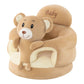 🐻 50% DE RÉDUCTION! 🛋️ Canapé Bébé Cartoon Anti-Roulis – Dossier stable, peluche douce & base antidérapante – Siège sécurisé pour jeux et repos ✨