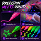 🔥PROMO 50% ! Stylos tatouage phosphorescents ✨ Brillent sous lumière noire, sans danger, s’effacent au lavage, fêtes et anniversaires 🎉