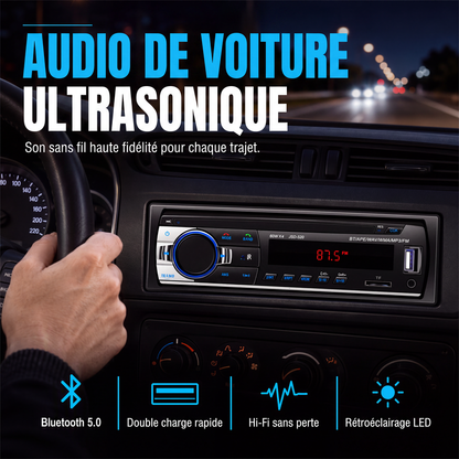 🎵 50% DE RÉDUCTION! 🚗 Autoradio Bluetooth 5.0 – Double USB & son haute qualité – Appels mains libres & musique 📻