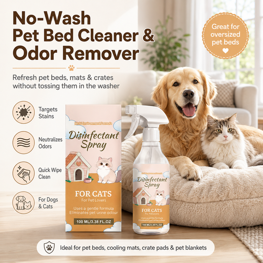🔥 50% DE RÉDUCTION ! ✨Spray anti-taches et anti-odeurs pour panier d'animal de compagnie
