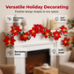 🔥 50% DE RÉDUCTION ! ✨Guirlande lumineuse de Noël avec des poinsettias