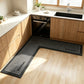 🎉50% DE RÉDUCTION ! 🧉💧 Tapis de Sol de Cuisine Antidérapant Séchage Rapide en L — Absorbe Eau & Huile, Ne Glisse Pas, Confort Optimal pendant la Cuisine. 🏠