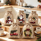 🎅🎁 -62% ! 🎄Sacs Cadeaux de Noël à Cordon – Imprimés Festifs & Tissu Durable pour Emballage Chic et Réutilisable.