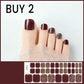 🔥 50% DE RÉDUCTION ! ✨Autocollants pour ongles de pieds en gel semi-durci