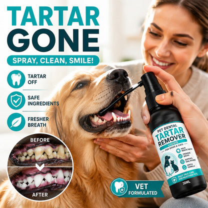 🔥 50% DE RÉDUCTION ! ✨Spray nettoyant dentaire doux pour animaux de compagnie