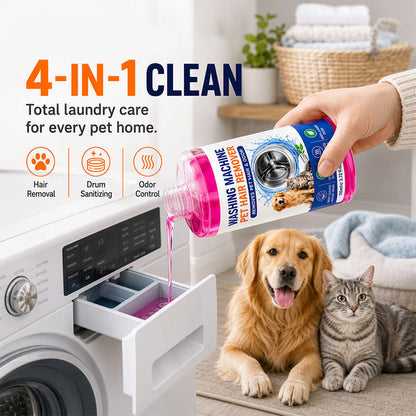 🔥 50% DE RÉDUCTION ! ✨Nettoyant en profondeur pour lave-linge, spécial poils d'animaux
