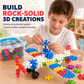 🧩PROMO FLASH -50% ! Blocs flocon de neige 3D, 100 à 600 pièces, assemblage libre, jouet éducatif ❄️