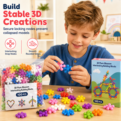🧩PROMO FLASH -50% ! Blocs flocon de neige 3D, 100 à 600 pièces, assemblage libre, jouet éducatif ❄️