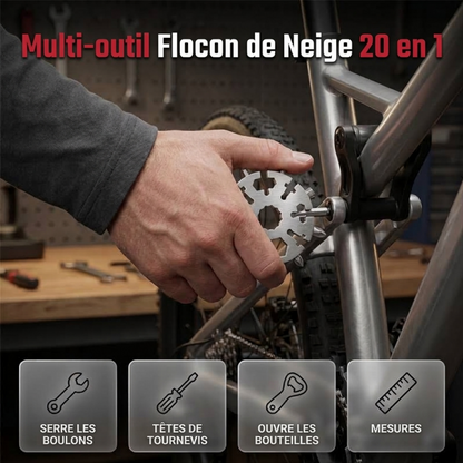 🧰 PROMO FLASH : 50% DE RÉDUCTION ! Multi-outil Flocon de Neige 20-en-1 – Format de Poche, Acier Résistant à la Rouille & Décapsuleur Intégré for des Réparations Pratiques en Toutes Circonstances ✨❄️
