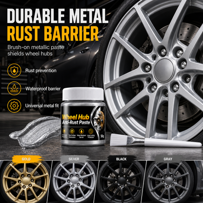 🔥 50% DE RÉDUCTION ! ✨Pâte antirouille pour moyeux de roues automobiles (métal)