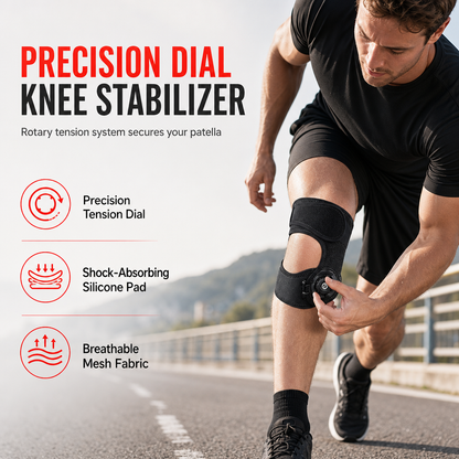 ⏰PROMO LIMITÉE -50%✨Sangle de maintien rotulien🏃Réduit la pression du tendon, parfait pour course et randonnée
