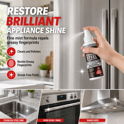🔥 50% DE RÉDUCTION ! ✨Spray nettoyant et lustrant multifonction en acier inoxydable