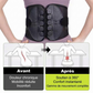 🧍‍♂️🛡️ Ceinture de Soutien Lombaire Réglable – Maintien Ergonomique, Tissu Respirant et Double Serrage